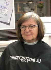 Nicole Dornberger beim Friseur
